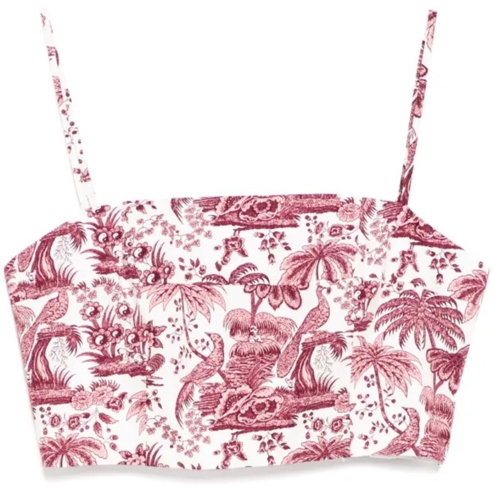 STAUD floral printed tank top